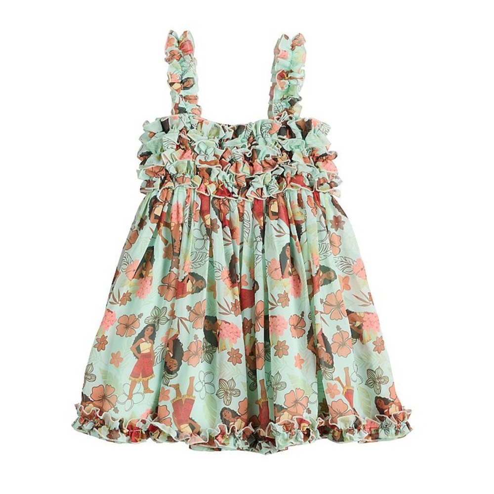 New Moana 2 Ruffle Sundress 5T
